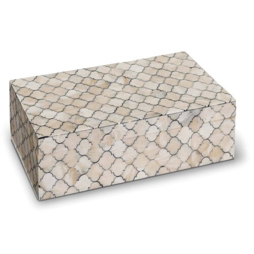 Mosaic Quatrefoil Box Large